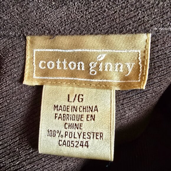 Cotton Ginny - Vintage Corduroy Brown Button Up Top & Skirt Set - Picture 8 of 14